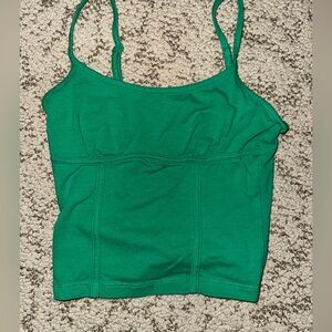 Women’s crop top, green, size S